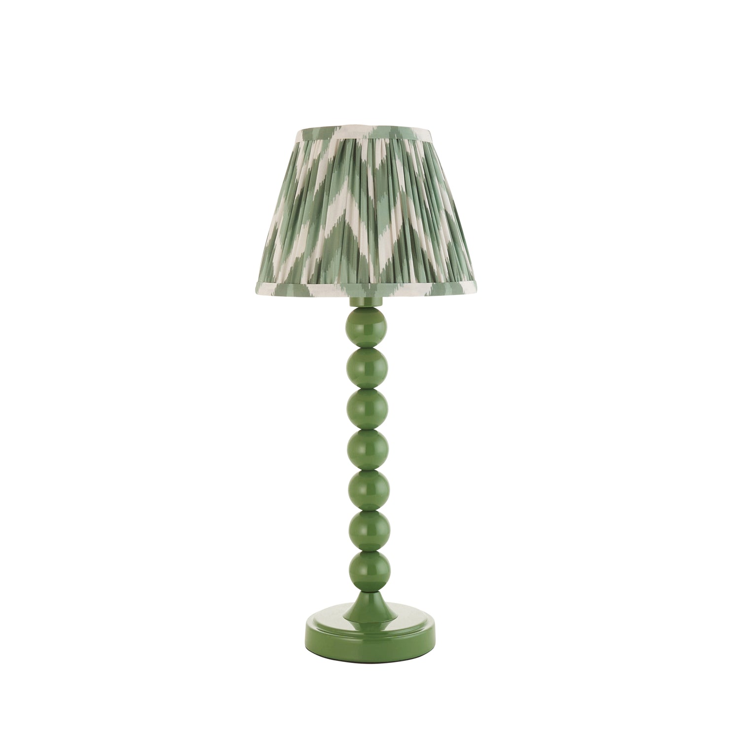 Gloss Green Higgledy & Zigzag 20cm Cotswold green shade - Comet Lighting