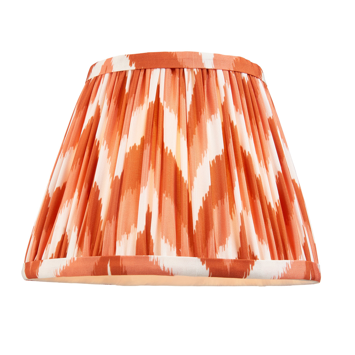 Gloss Green Higgledy & Zigzag 20cm Apricot orange shade - Comet Lighting