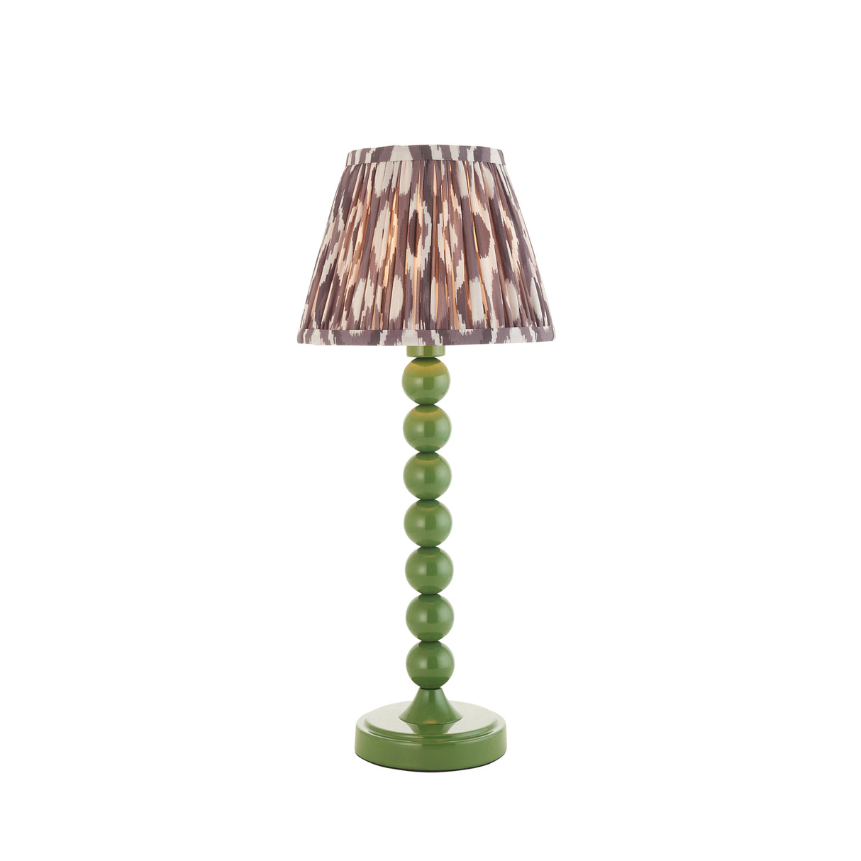 Gloss Green Higgledy & Ikat 20cm Pearl grey shade - Comet Lighting