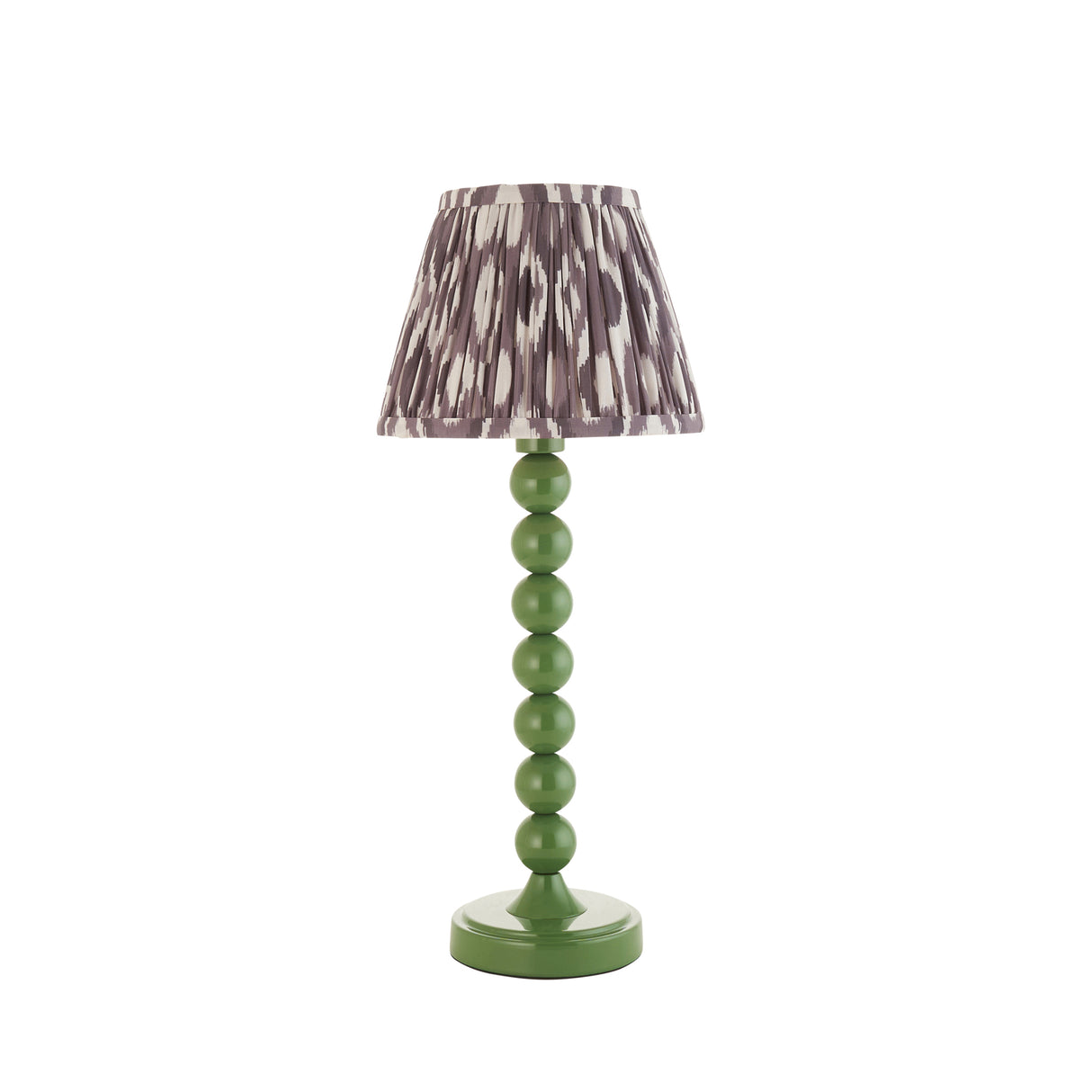 Gloss Green Higgledy & Ikat 20cm Pearl grey shade - Comet Lighting