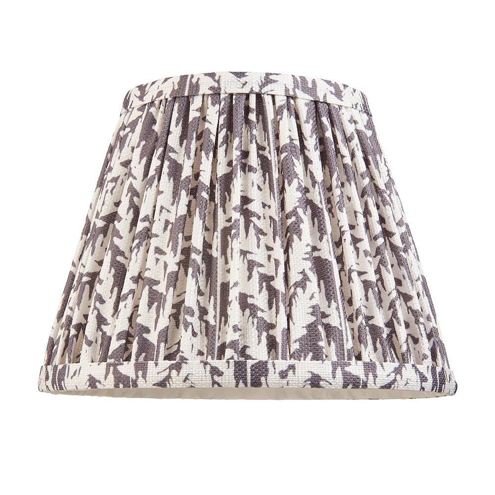 Gloss Blue Higgledy & Leaf 20cm Pearl grey shade - Comet Lighting