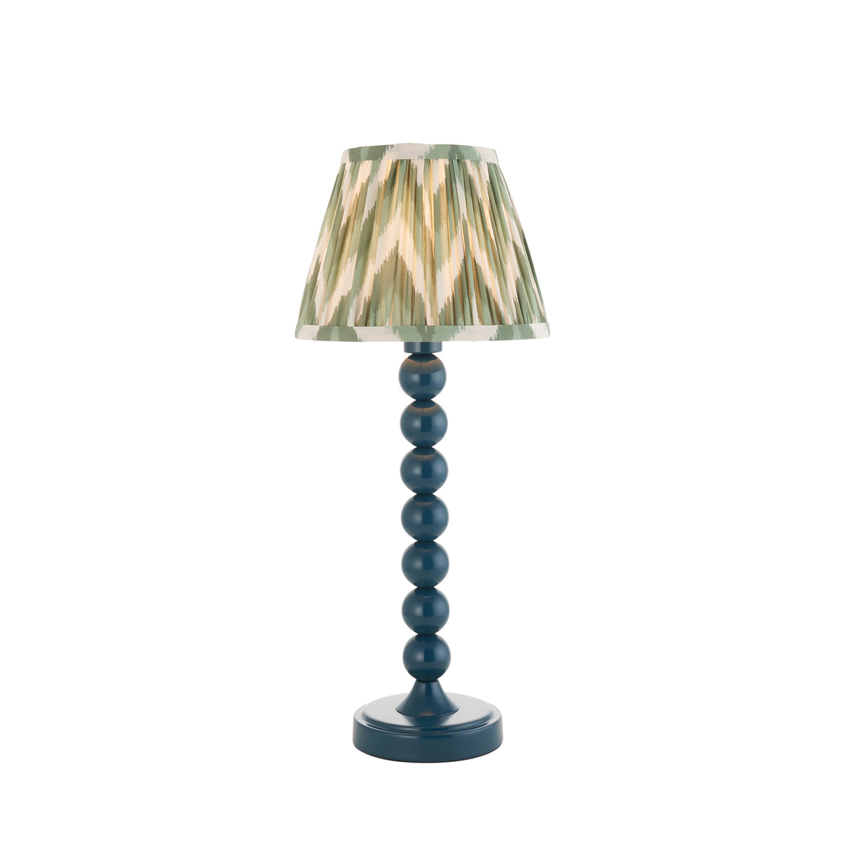 Gloss Blue Higgledy & Zigzag 20cm Cotswold green shade - Comet Lighting