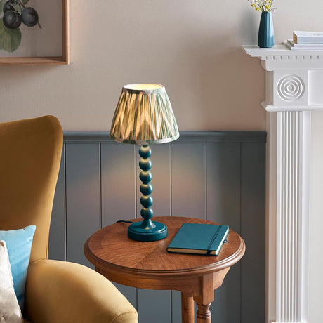 Gloss Blue Higgledy & Zigzag 20cm Cotswold green shade - Comet Lighting