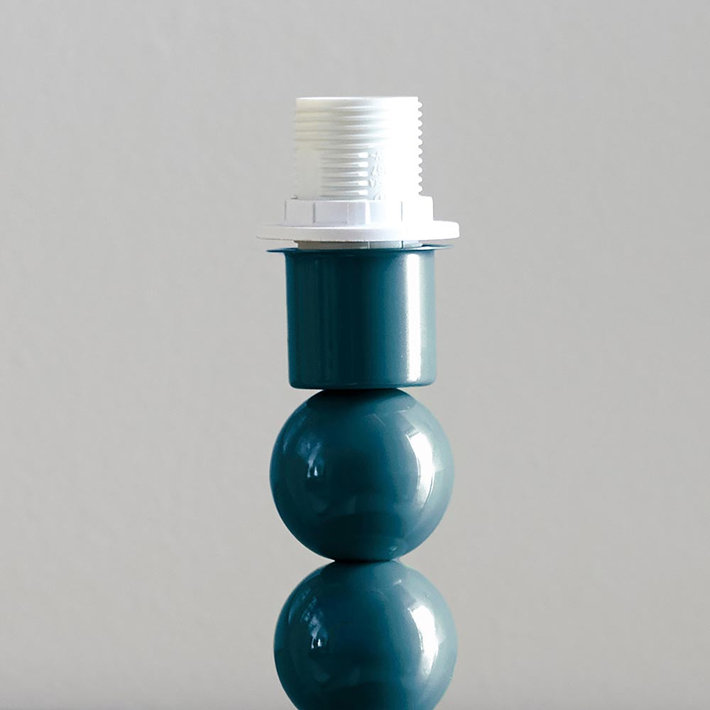 Gloss Blue Higgledy & Ikat 20cm Pearl grey shade - Comet Lighting