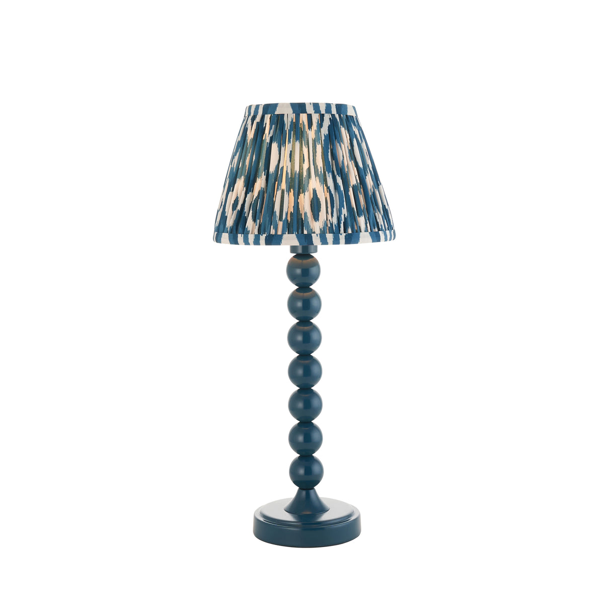 Gloss Blue Higgledy & Ikat 20cm Marlin blue shade - Comet Lighting
