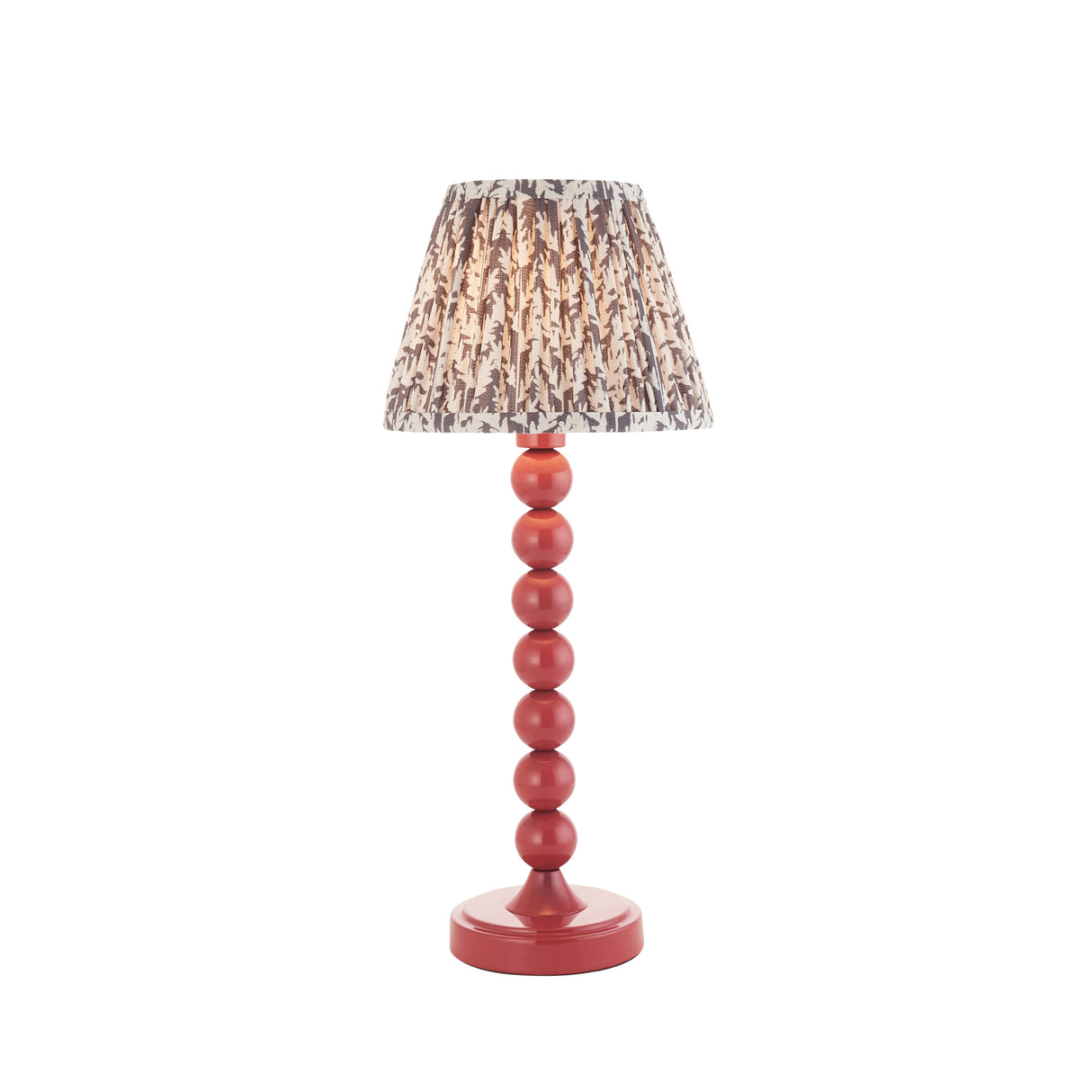 Gloss Pink Higgledy & Leaf 20cm Pearl grey shade - Comet Lighting