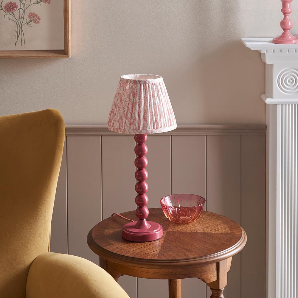 Gloss Pink Higgledy & Leaf 20cm Peachy keen shade - Comet Lighting