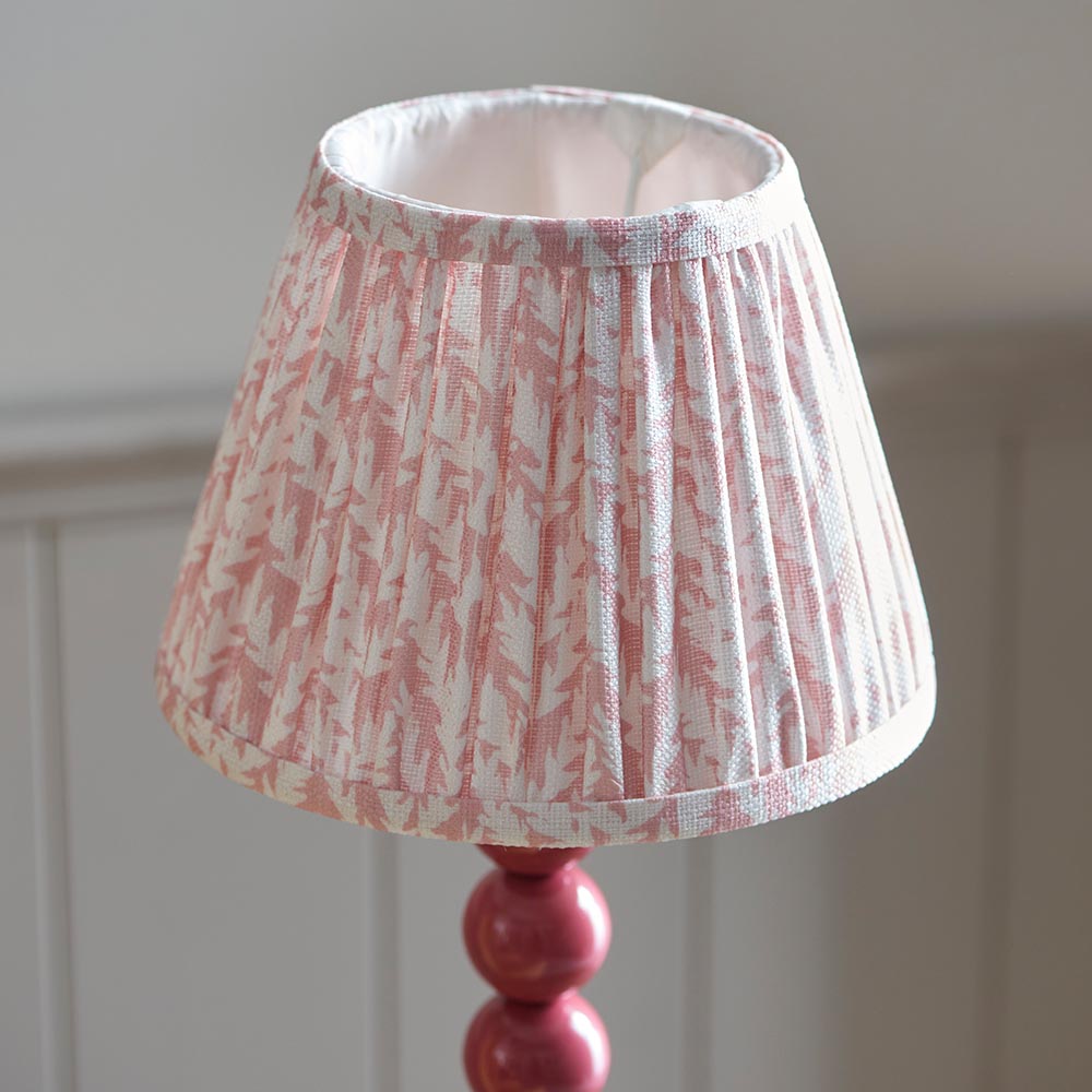 Gloss Pink Higgledy & Leaf 20cm Peachy keen shade - Comet Lighting