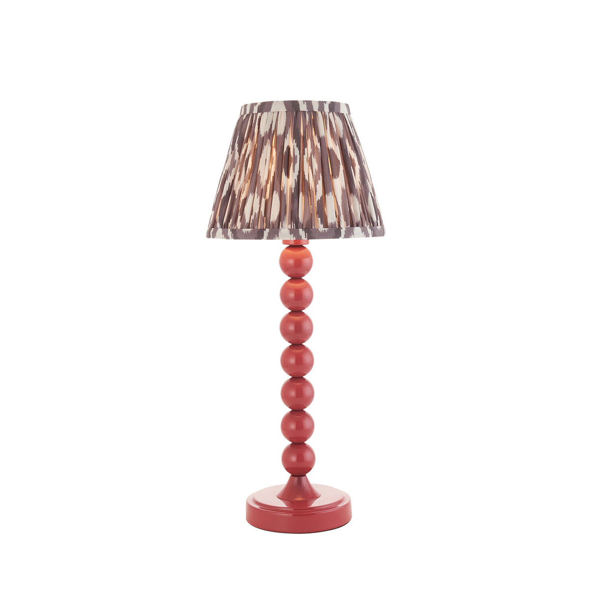 Gloss Pink Higgledy & Ikat 20cm Pearl grey shade - Comet Lighting