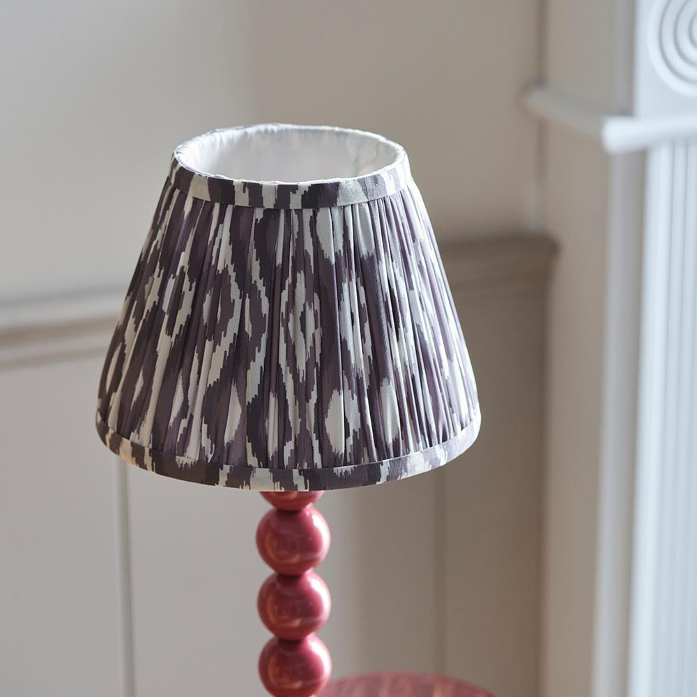 Gloss Pink Higgledy & Ikat 20cm Pearl grey shade - Comet Lighting