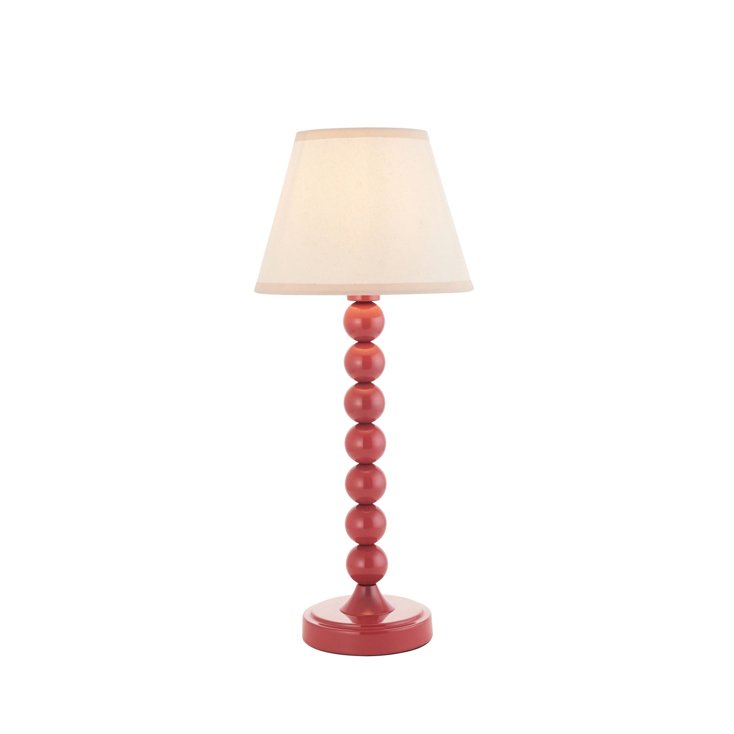 Gloss Pink Higgledy & Ivy 20cm Vintage white shade - Comet Lighting