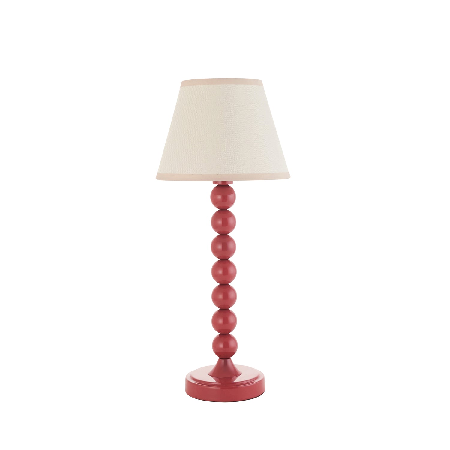 Gloss Pink Higgledy & Ivy 20cm Vintage white shade - Comet Lighting