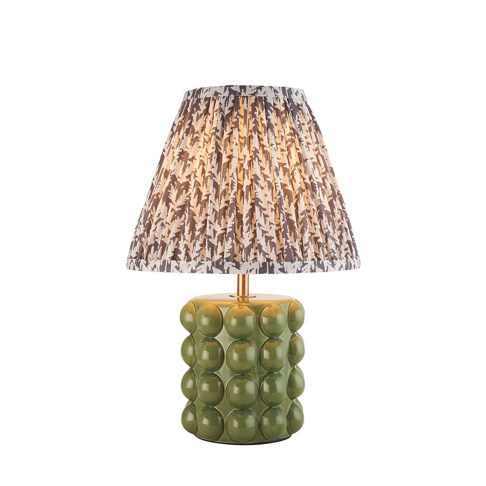 Bobble & Leaf 25cm Pearl grey shade - Comet Lighting