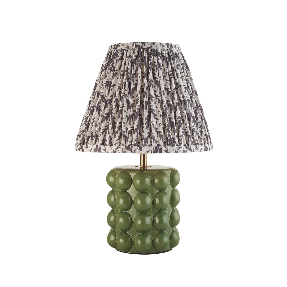 Bobble & Leaf 25cm Pearl grey shade - Comet Lighting