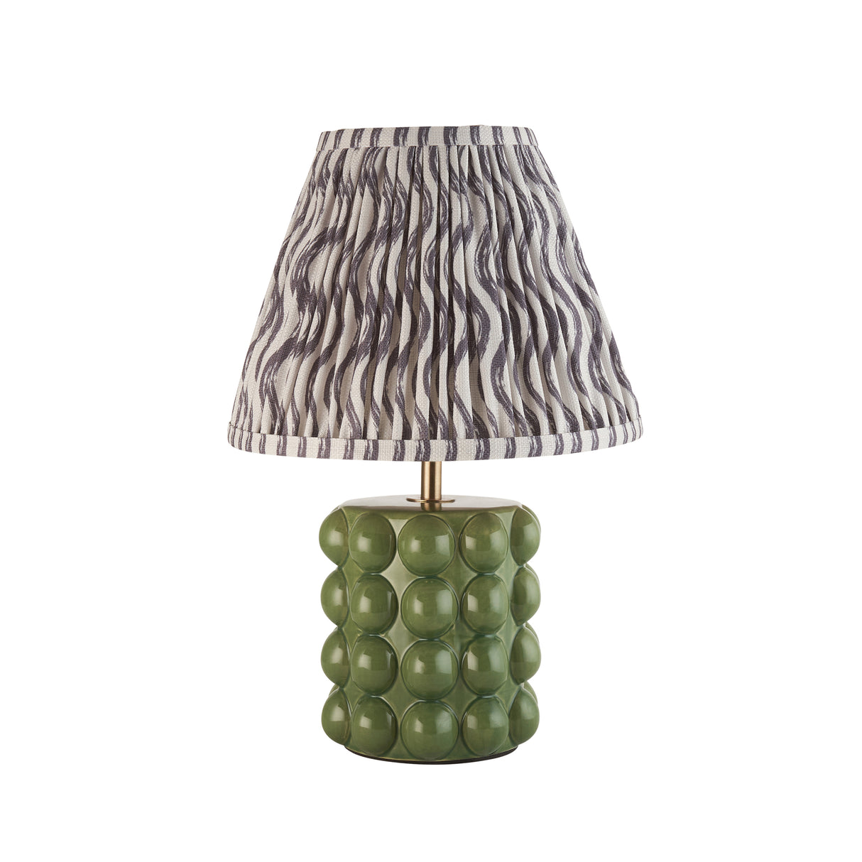 Bobble & Ripple 25cm Pearl grey shade - Comet Lighting