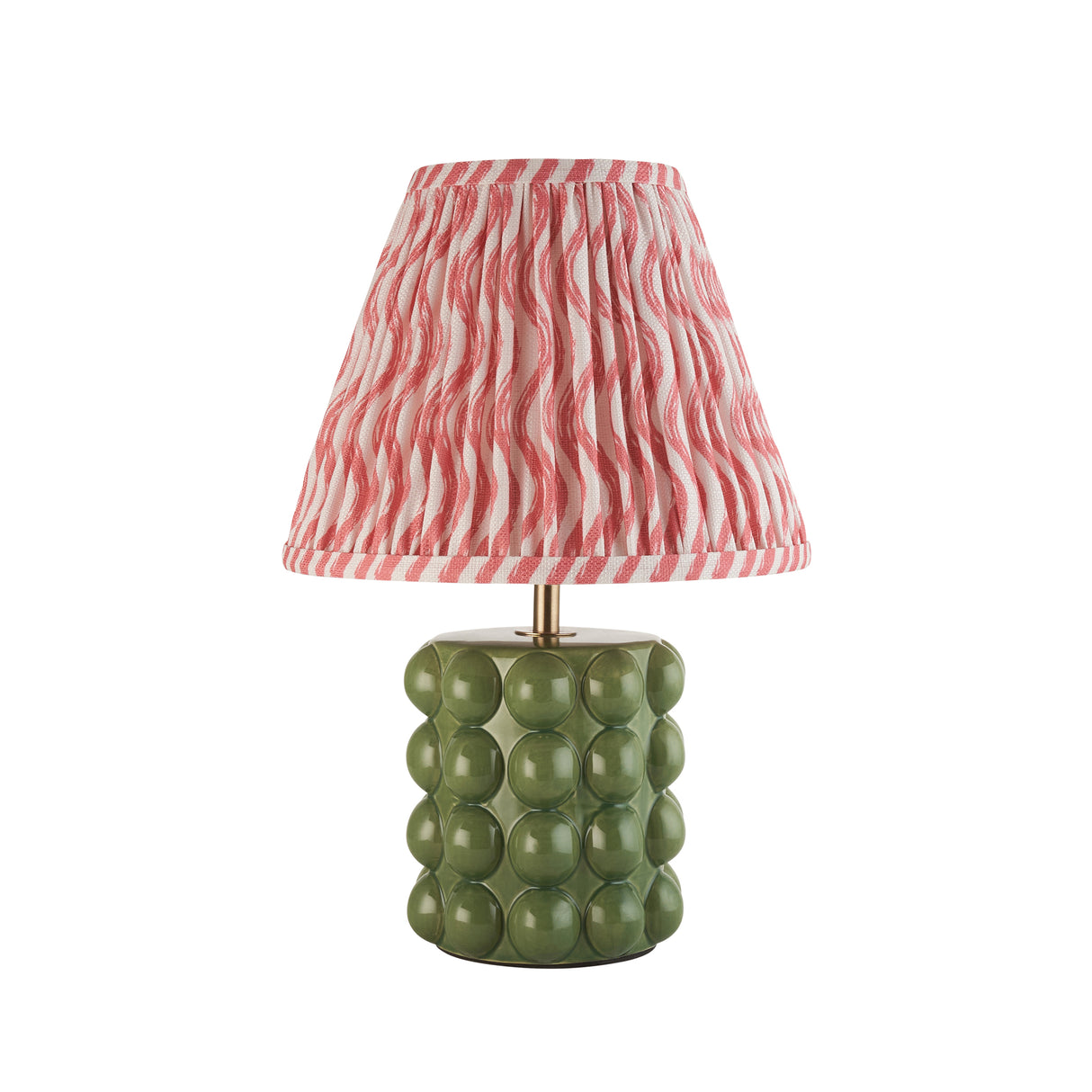 Bobble & Ripple 25cm Coral pink shade - Comet Lighting