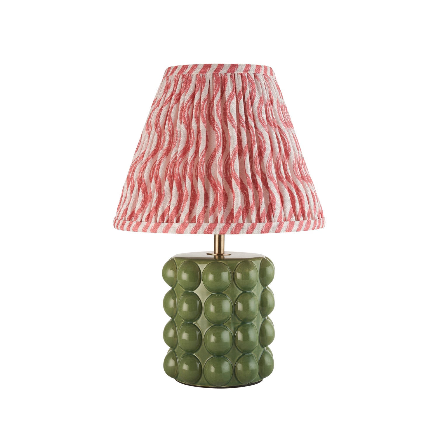 Bobble & Ripple 25cm Coral pink shade - Comet Lighting