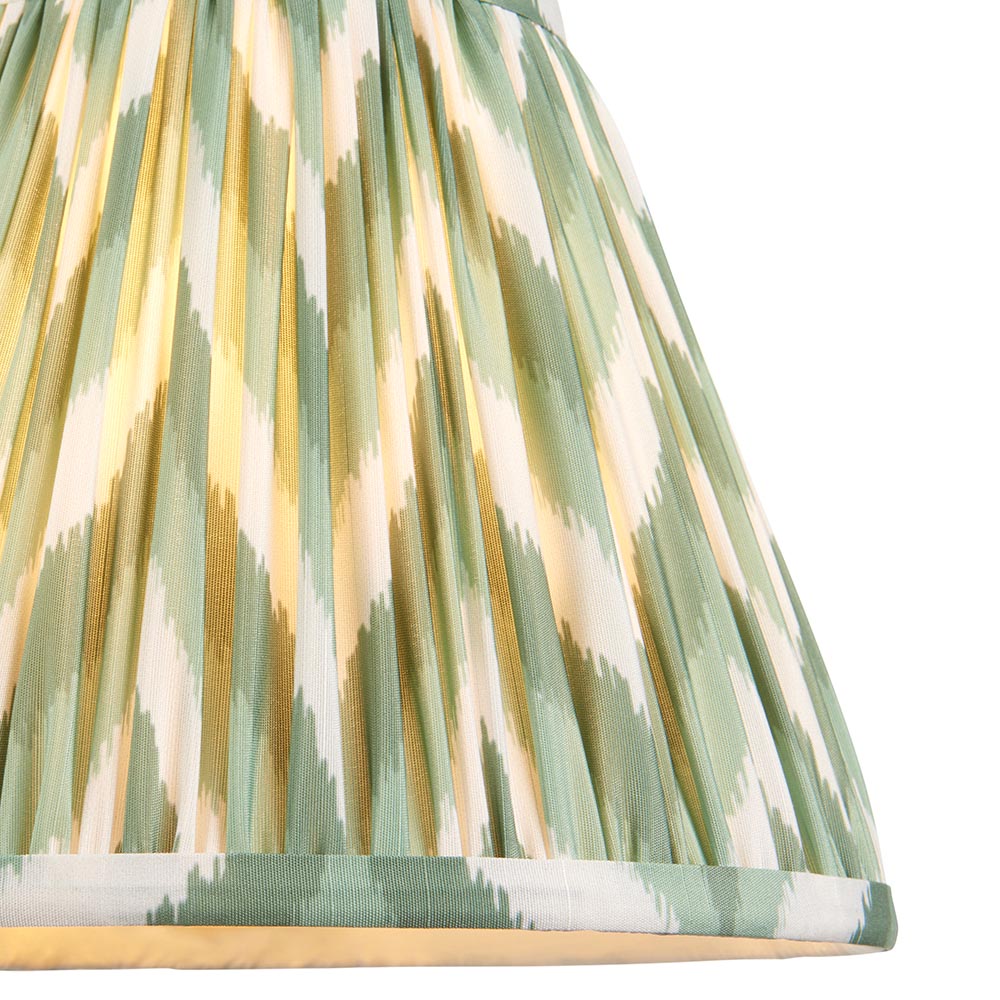 Bobble & Zigzag 25cm Cotswold green shade - Comet Lighting