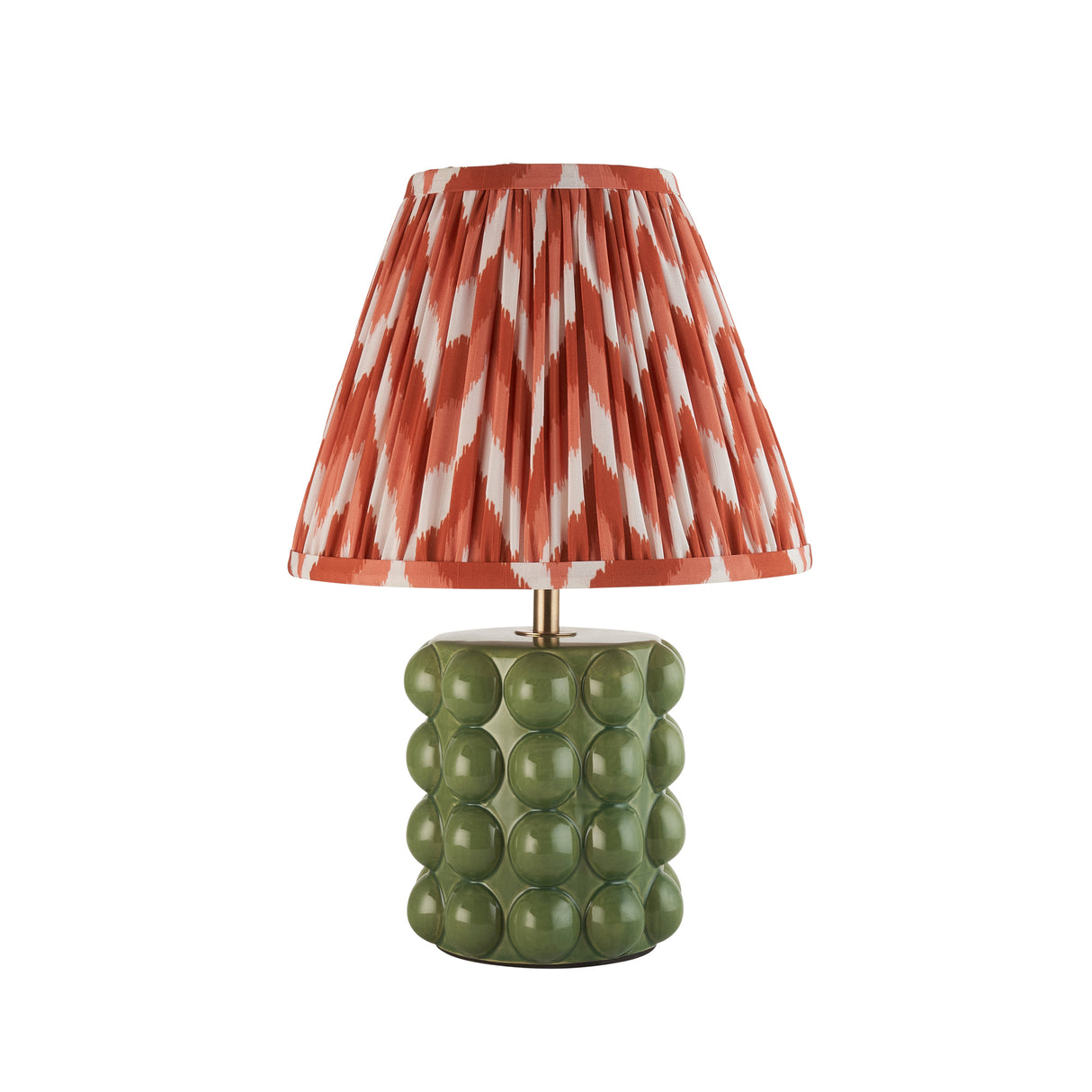 Bobble & Zigzag 25cm Apricot orange shade - Comet Lighting
