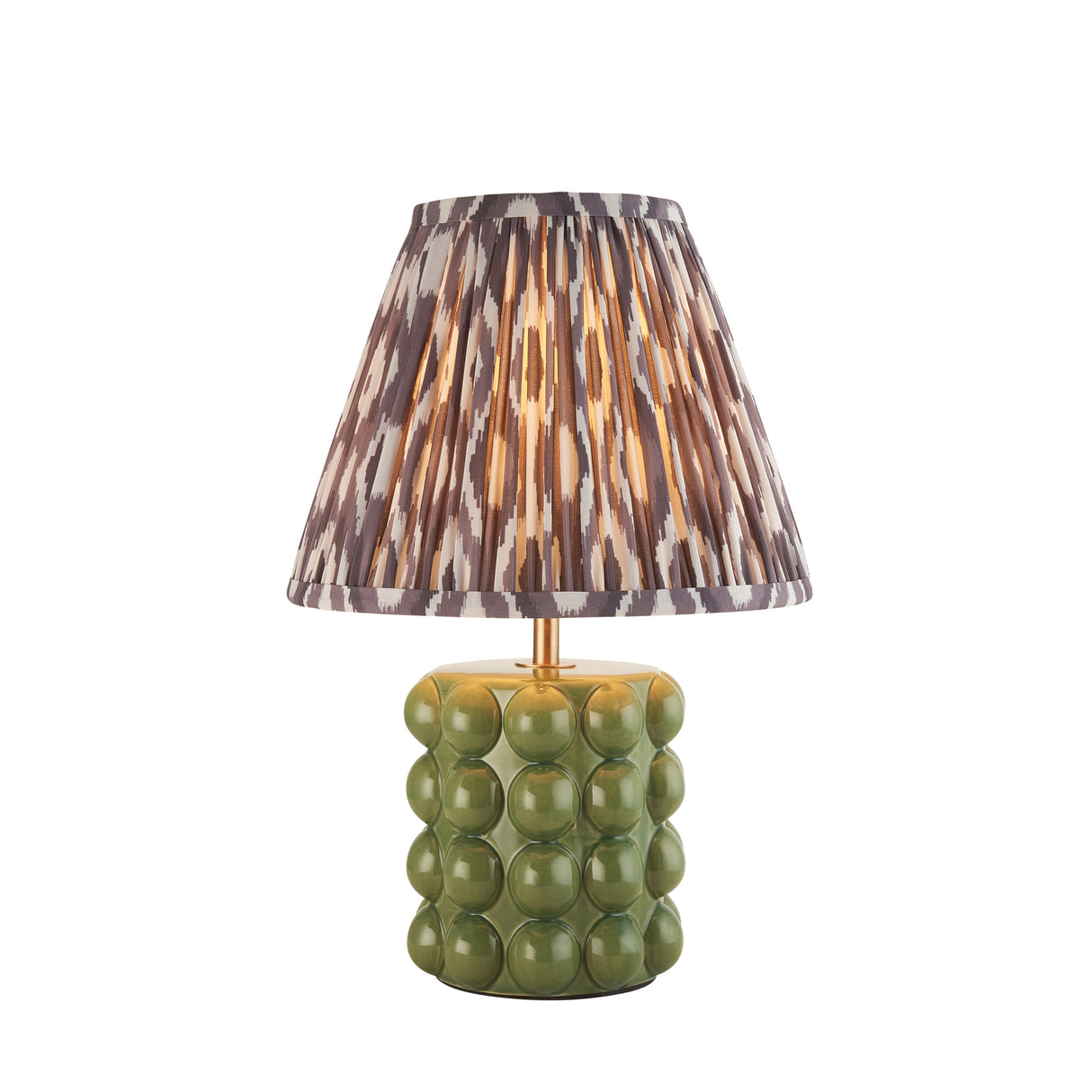 Bobble & Ikat 25cm Pearl grey shade - Comet Lighting