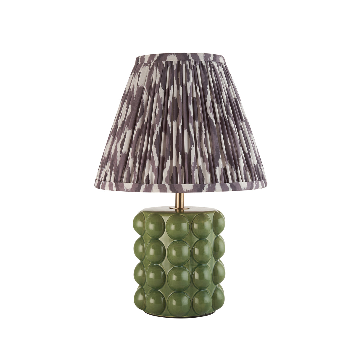 Bobble & Ikat 25cm Pearl grey shade - Comet Lighting