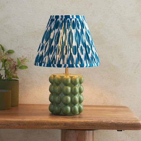 Bobble & Ikat 25cm Marlin blue shade - Comet Lighting