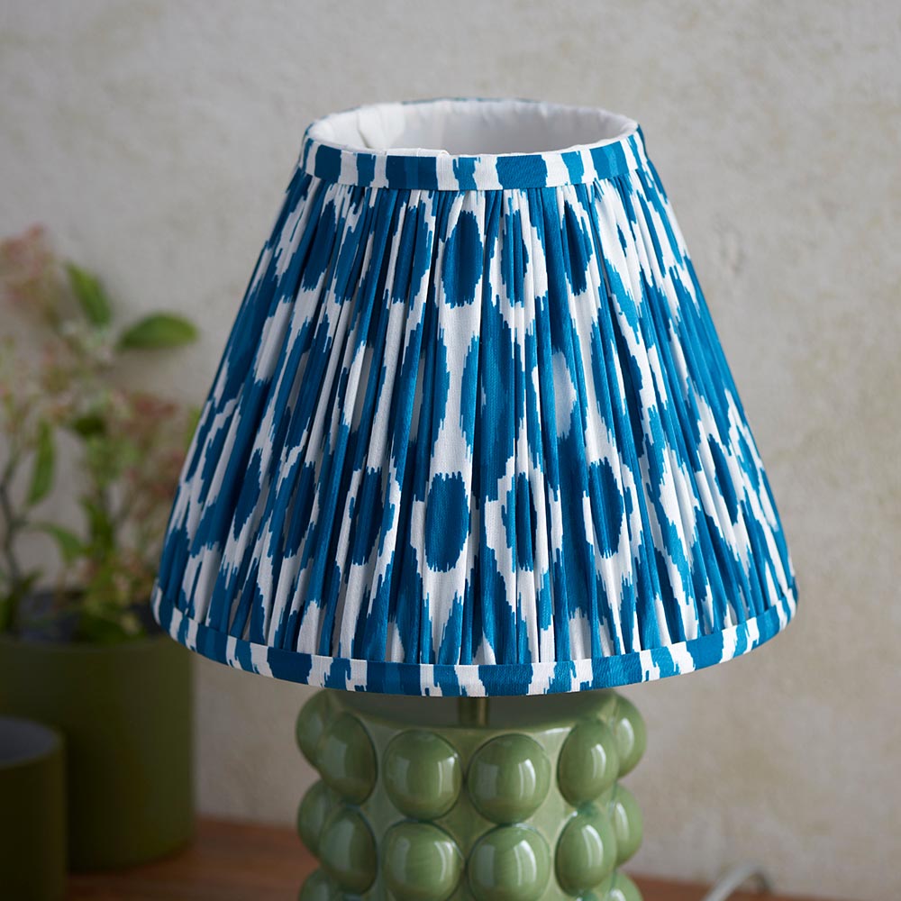 Bobble & Ikat 25cm Marlin blue shade - Comet Lighting