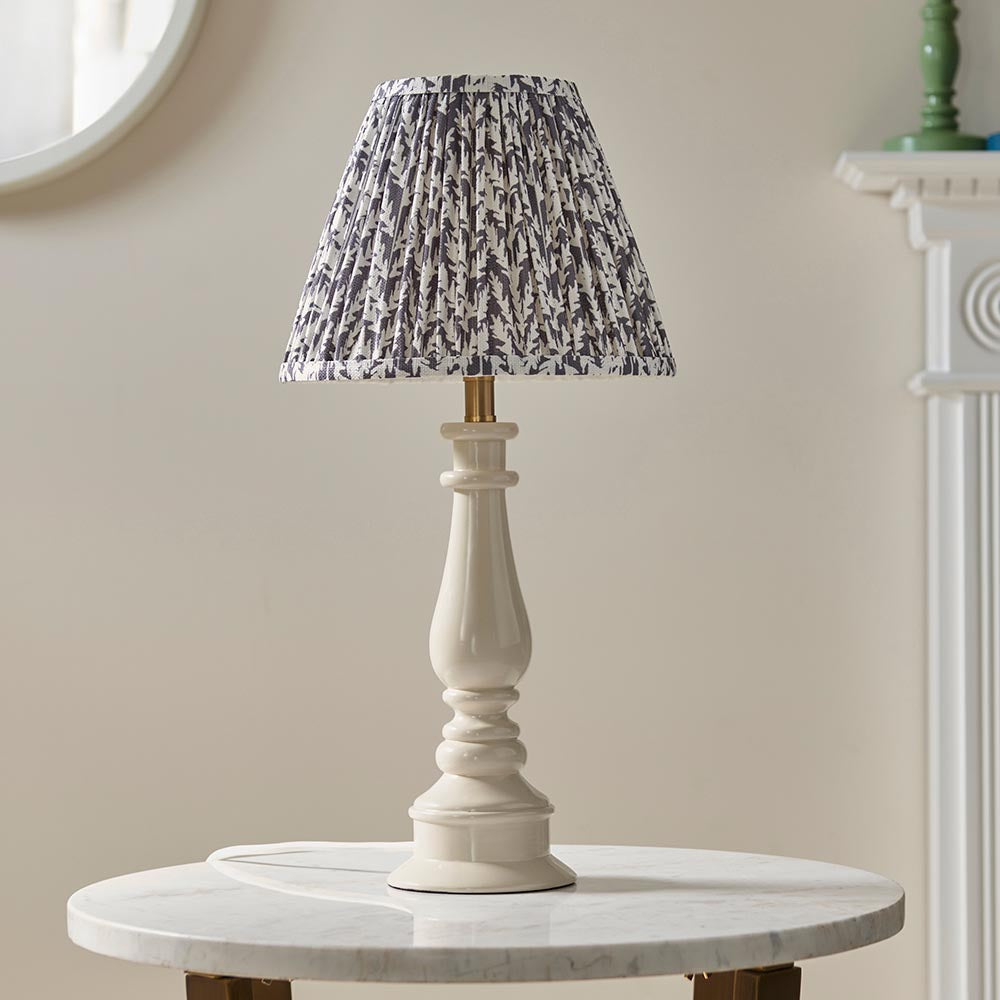 Myrtle & Leaf 25cm Pearl grey shade - Comet Lighting