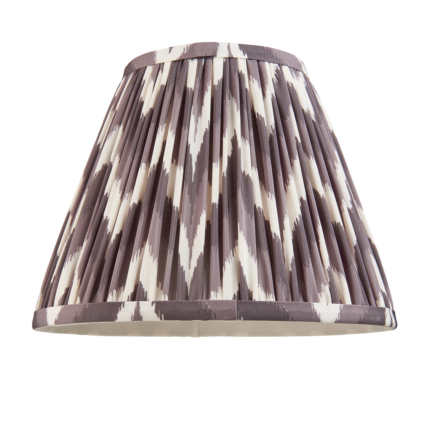 Myrtle & Zigzag 25cm Pearl grey shade - Comet Lighting