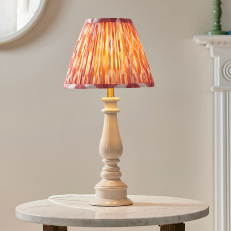 Myrtle & Ikat 25cm Coral pink shade - Comet Lighting