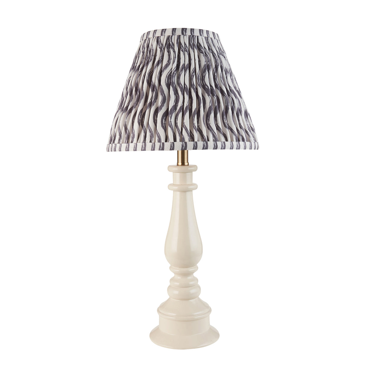 Myrtle & Ripple 25cm Pearl grey shade - Comet Lighting