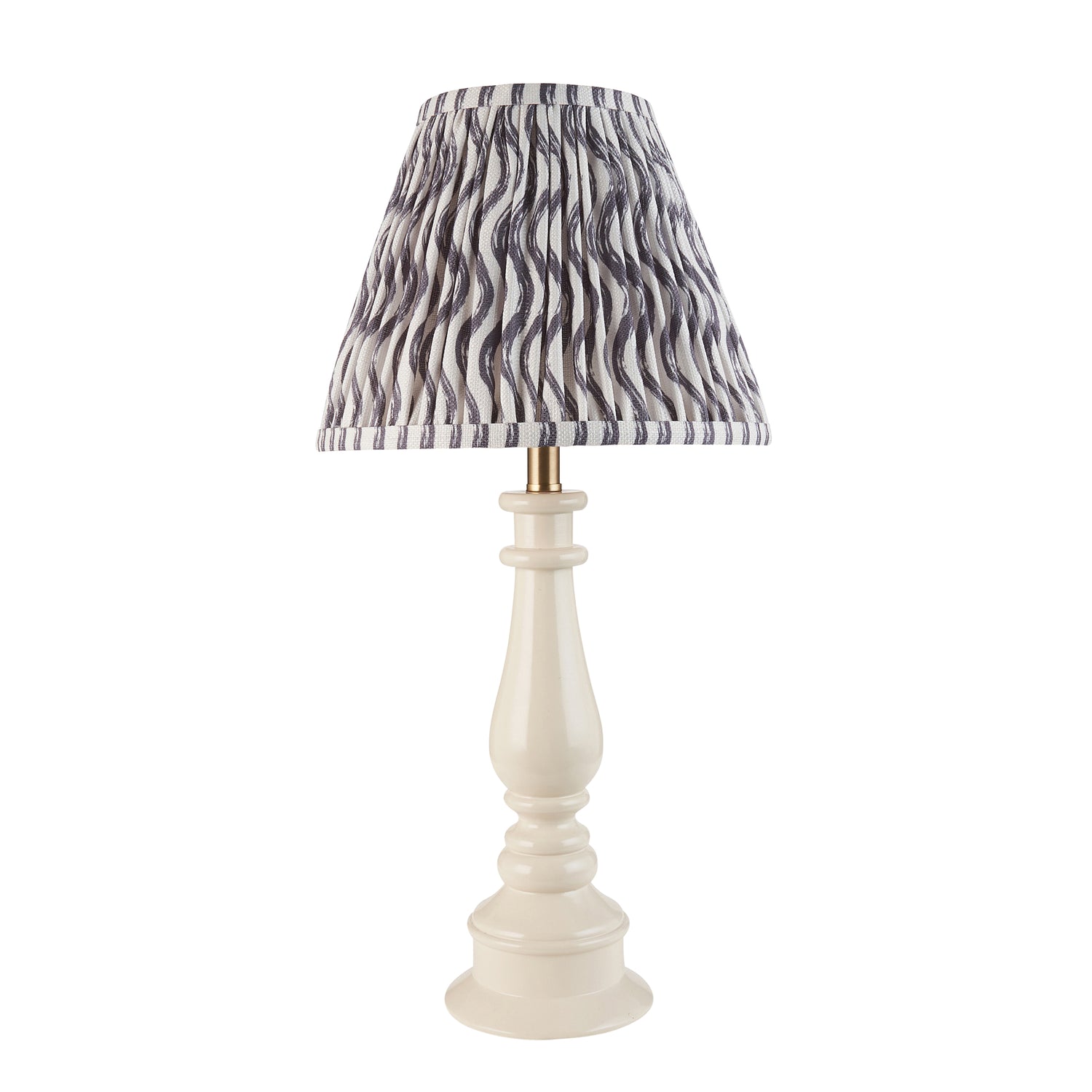 Myrtle & Ripple 25cm Pearl grey shade - Comet Lighting