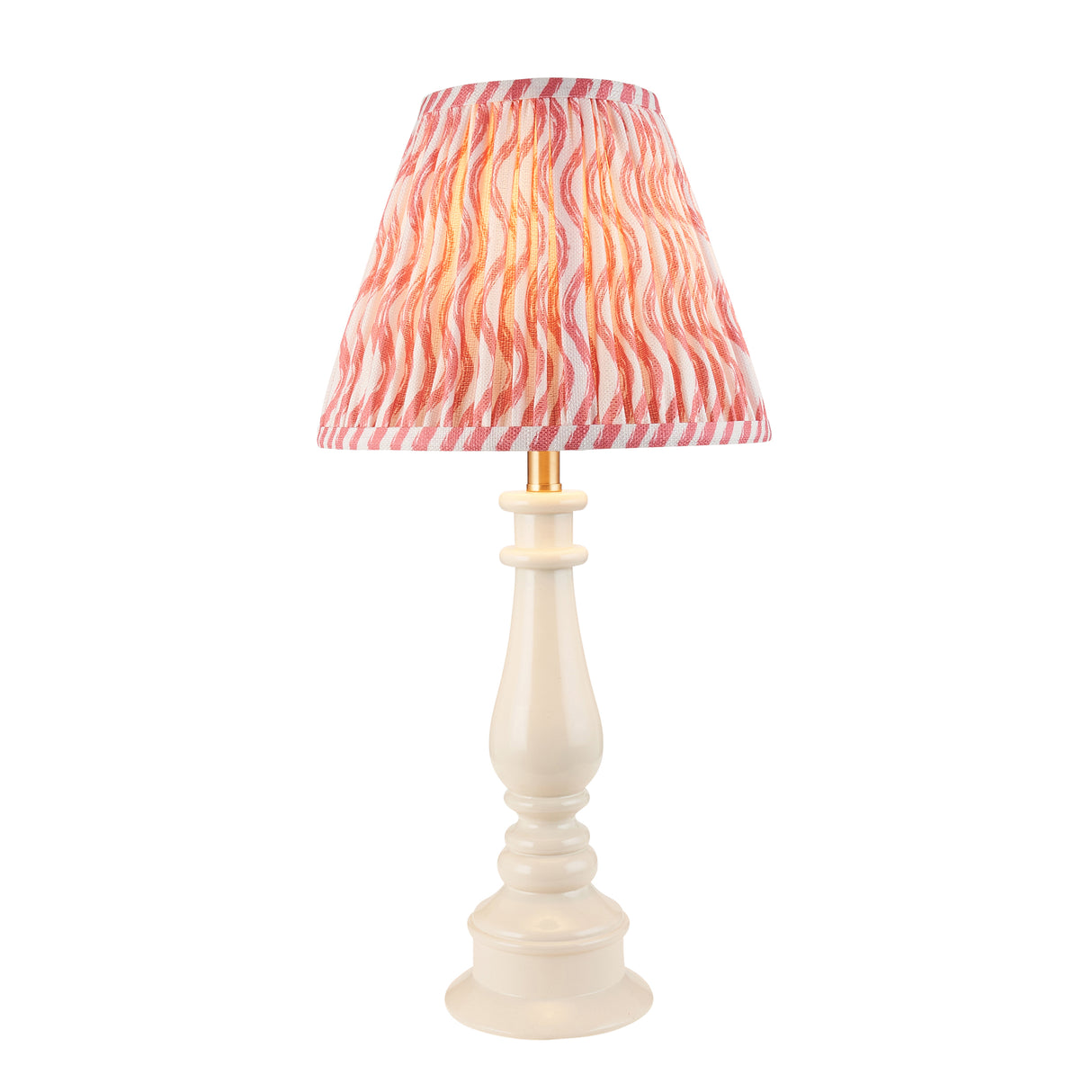 Myrtle & Ripple 25cm Coral pink shade - Comet Lighting