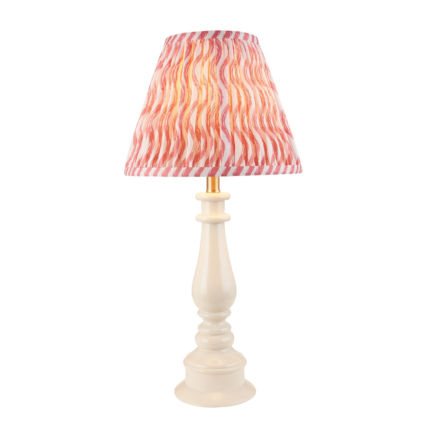 Myrtle & Ripple 25cm Coral pink shade - Comet Lighting