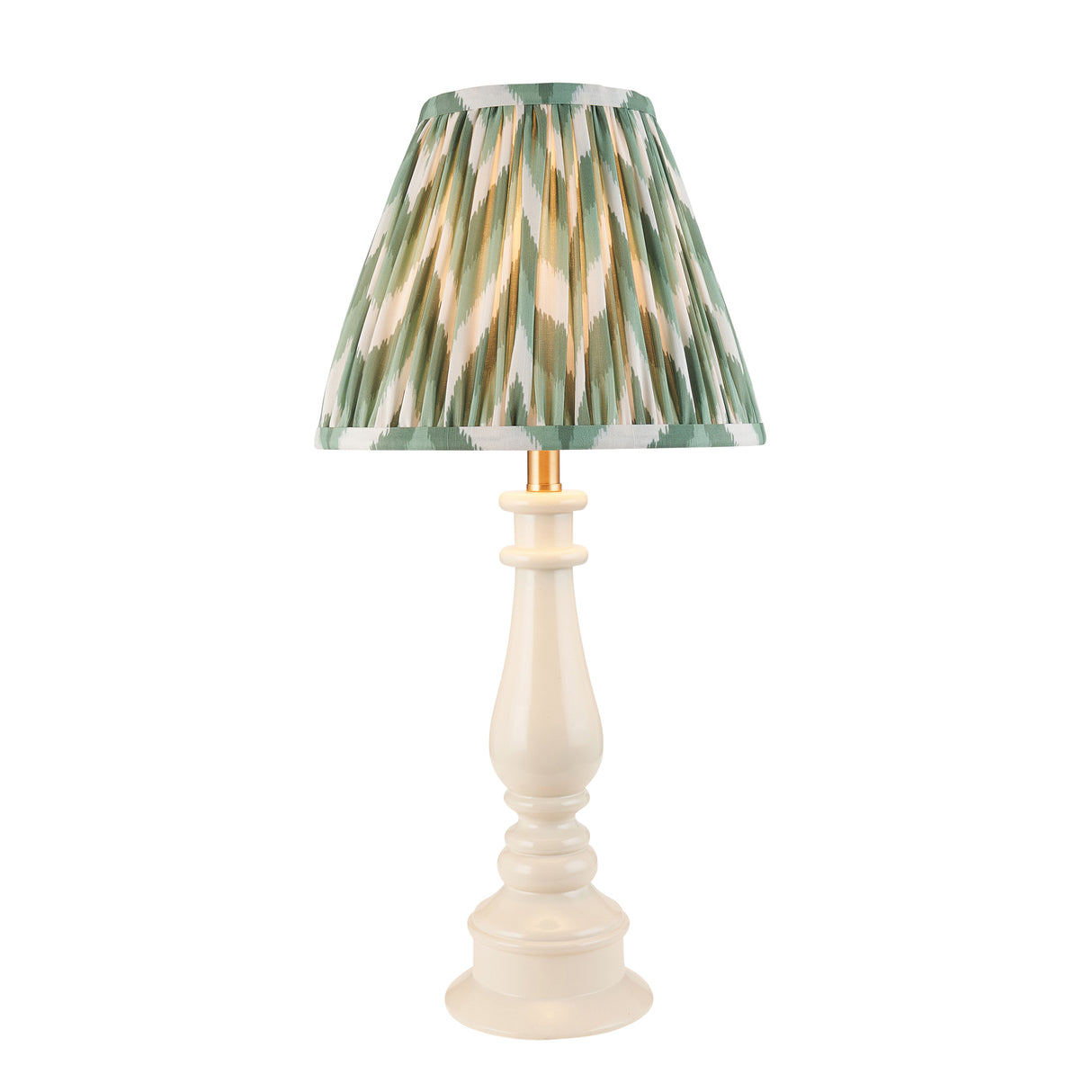 Myrtle & Zigzag 25cm Cotswold green shade - Comet Lighting