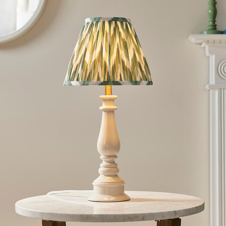 Myrtle & Zigzag 25cm Cotswold green shade - Comet Lighting