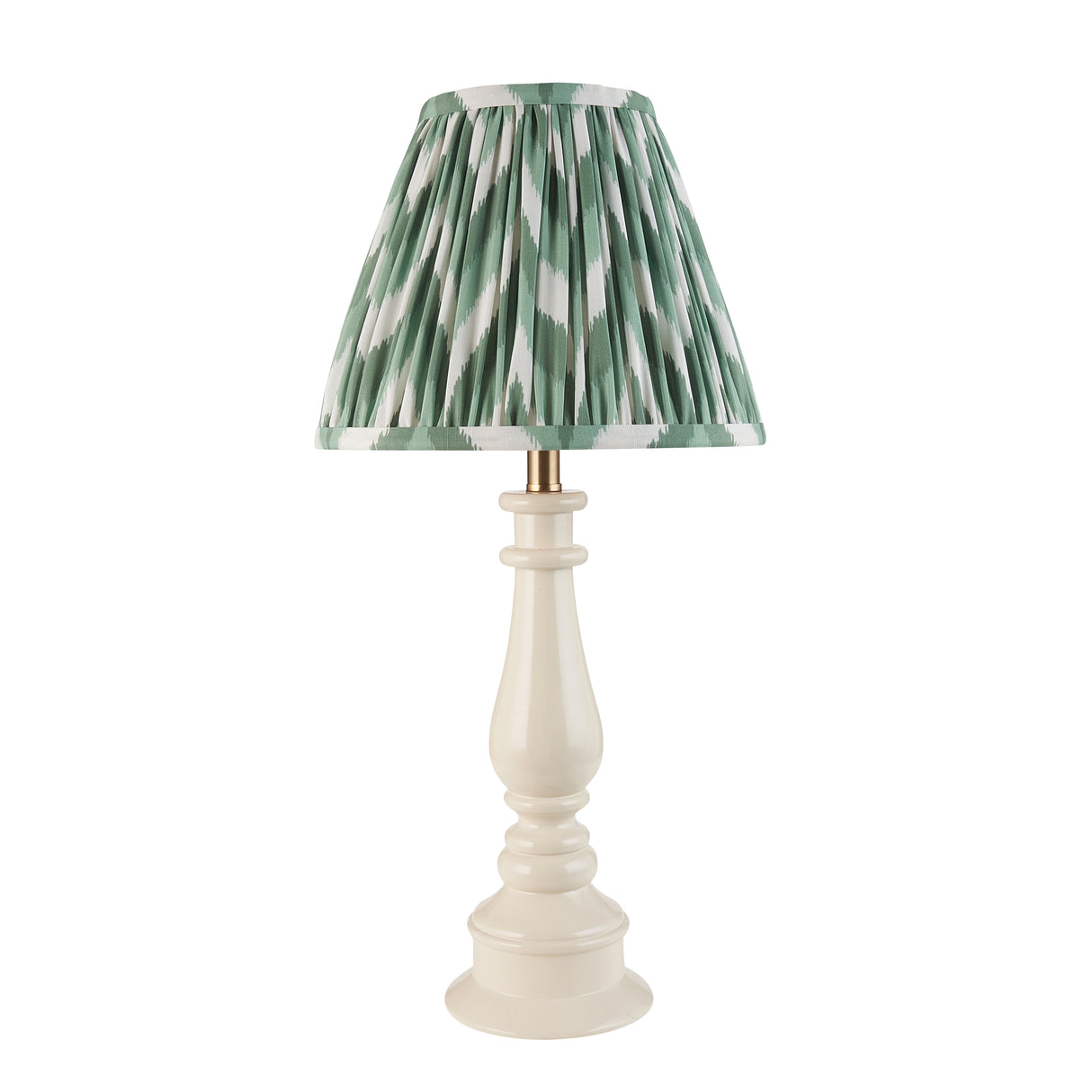 Myrtle & Zigzag 25cm Cotswold green shade - Comet Lighting