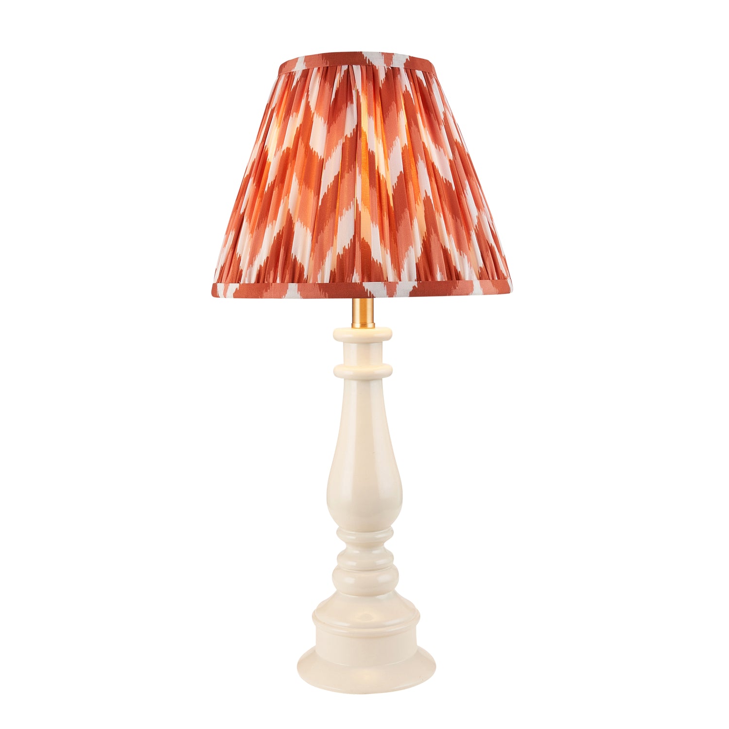 Myrtle & Zigzag 25cm Apricot orange shade - Comet Lighting