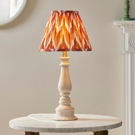 Myrtle & Zigzag 25cm Apricot orange shade - Comet Lighting
