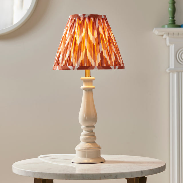 Myrtle & Zigzag 25cm Apricot orange shade - Comet Lighting