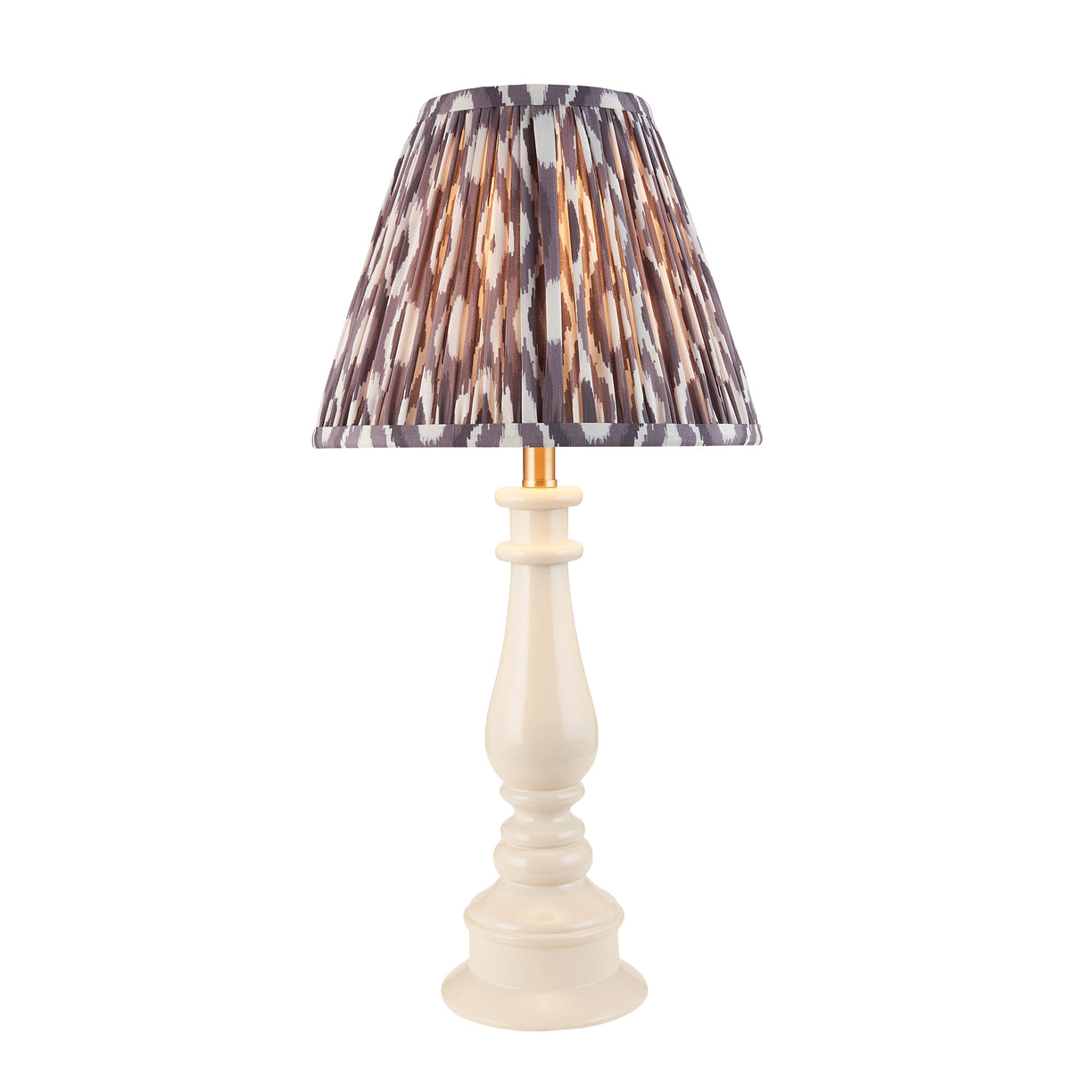 Myrtle & Ikat 25cm Pearl grey shade - Comet Lighting