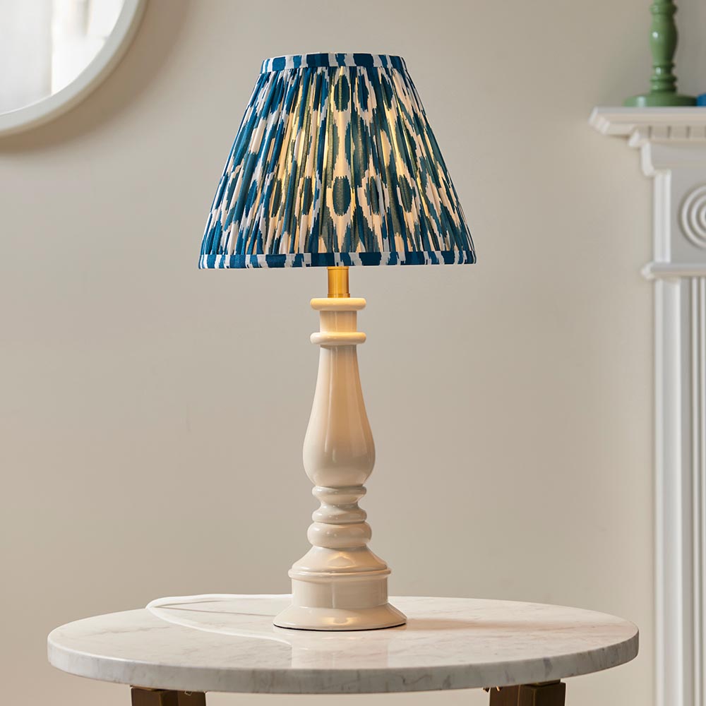 Myrtle & Ikat 25cm Marlin blue shade - Comet Lighting