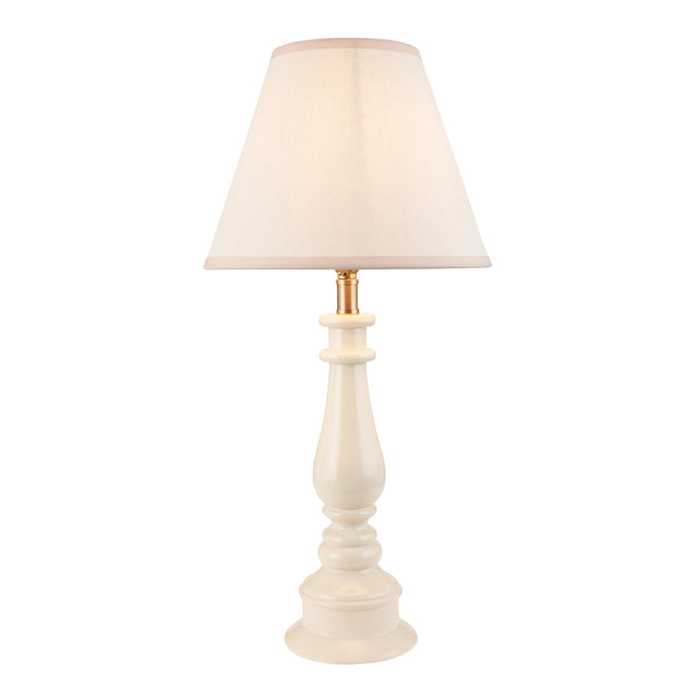 Myrtle & Ivy 25cm Vintage white shade - Comet Lighting