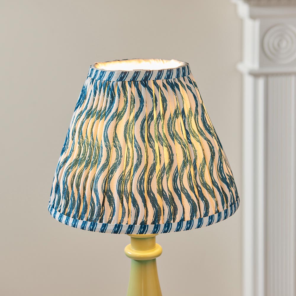 Gloss Green Myrtle & Ripple 25cm Marlin blue shade - Comet Lighting