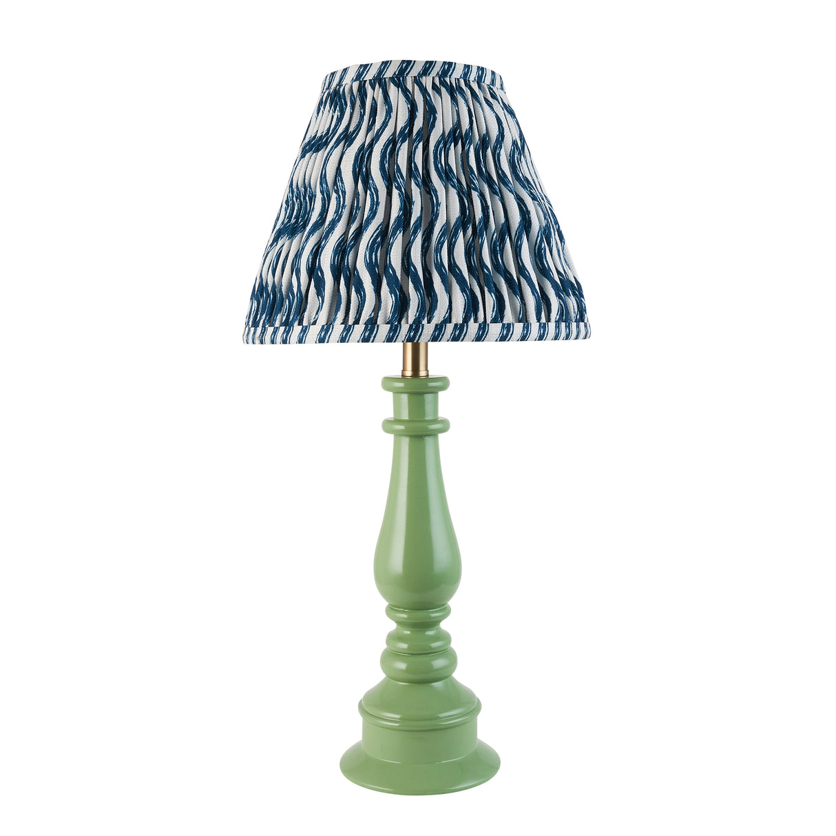 Gloss Green Myrtle & Ripple 25cm Marlin blue shade - Comet Lighting