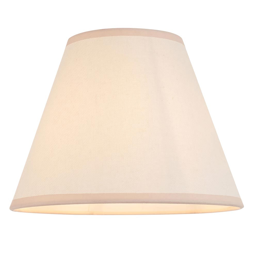 Gloss Green Myrtle & Ivy 25cm Vintage white shade - Comet Lighting