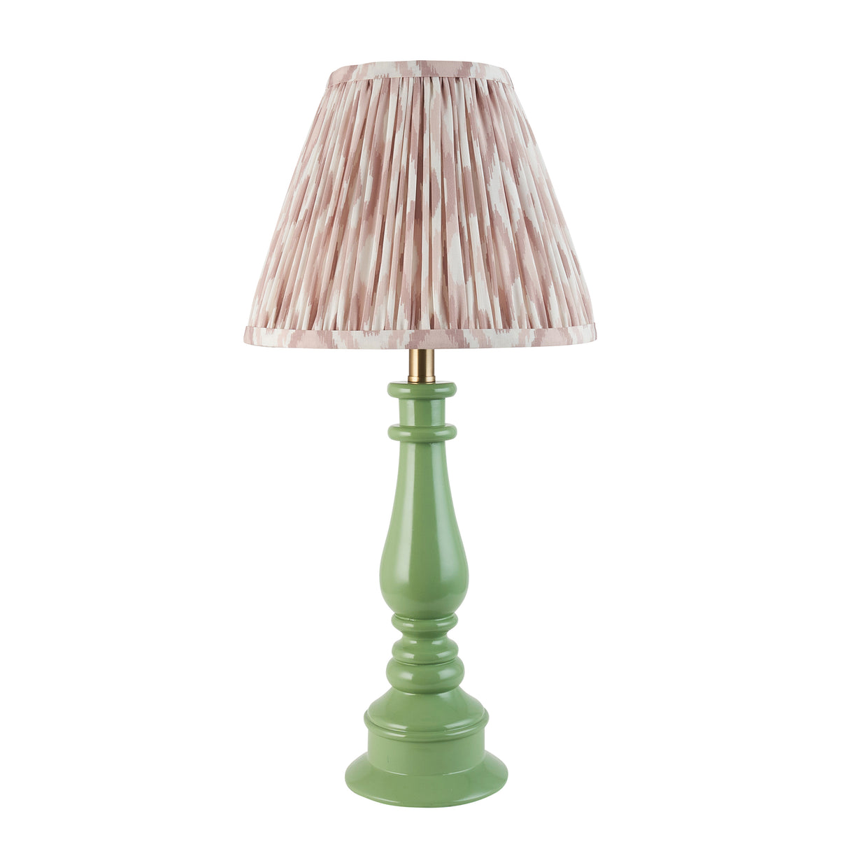 Gloss Green Myrtle & Ikat 25cm Neutral shade - Comet Lighting