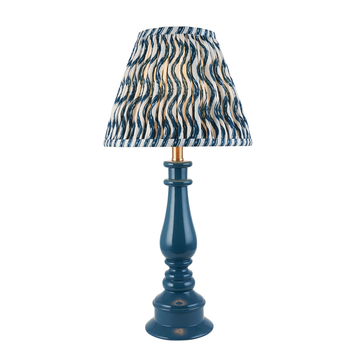 Gloss Blue Myrtle & Ripple 25cm Marlin blue shade - Comet Lighting