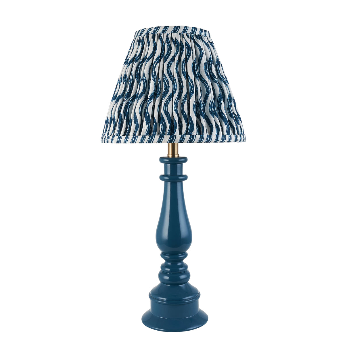 Gloss Blue Myrtle & Ripple 25cm Marlin blue shade - Comet Lighting