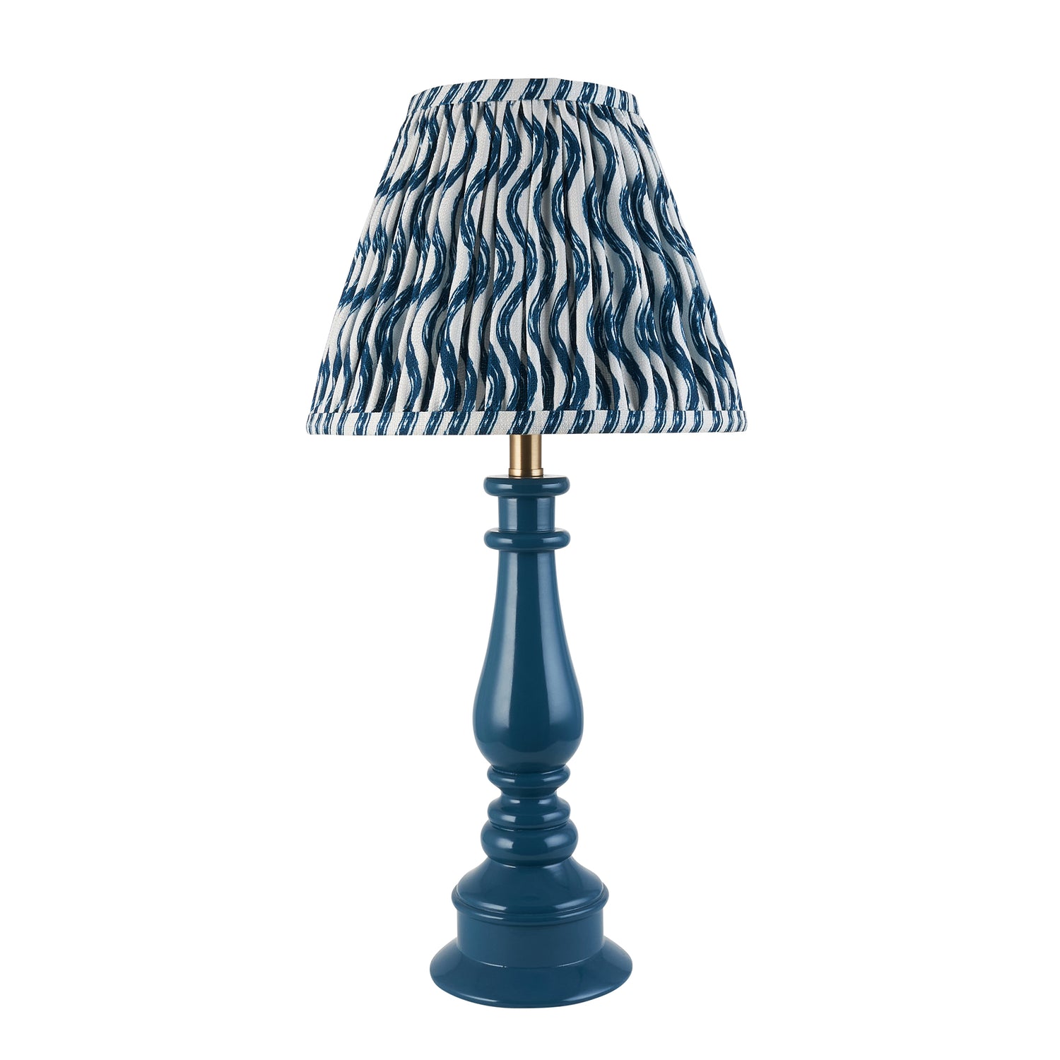 Gloss Blue Myrtle & Ripple 25cm Marlin blue shade - Comet Lighting